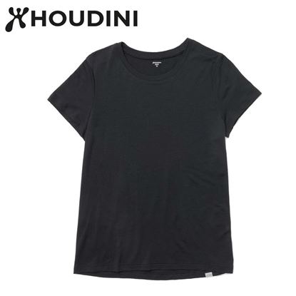 圖片 瑞典【Houdini】W`s Desoli Tee 女款美麗諾羊毛短袖內層衣 純黑
