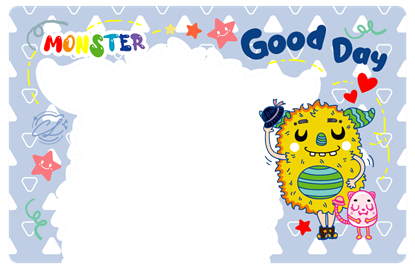 圖片 怪獸卡框-Good Day