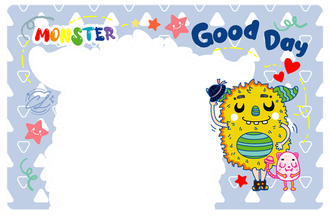圖片 怪獸卡框-Good Day