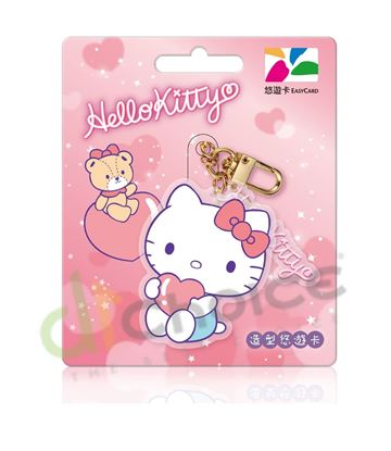 圖片 HELLO KITTY造型悠遊卡-抱抱愛心