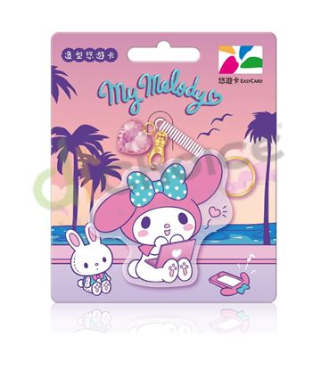 圖片 美樂蒂造型悠遊卡-打電腦