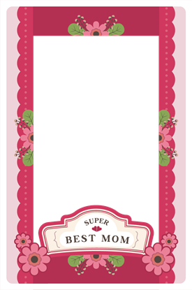 圖片 母親節卡框-我愛媽媽