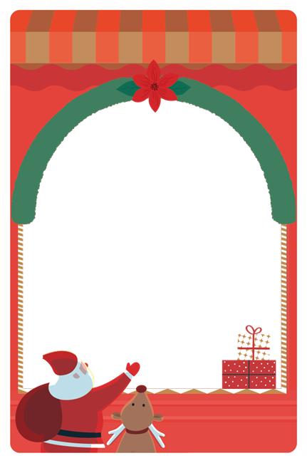 圖片 聖誕節卡框-聖誕星