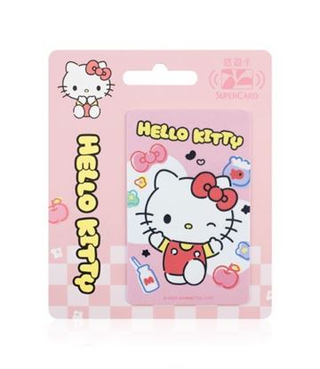 圖片 三麗鷗童趣風Supercard悠遊卡-HELLO KITTY