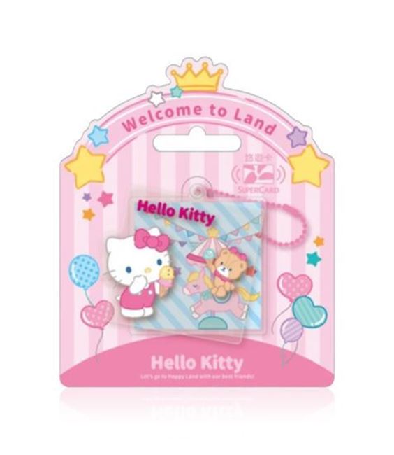 圖片 三麗鷗夢幻遊樂園Supercard雙層造型悠遊卡-Hello Kitty
