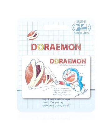 圖片 哆啦A夢插畫風SuperCard悠遊卡-銅鑼燒放大術