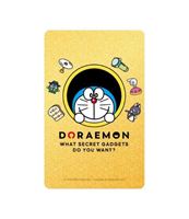 圖片 哆啦A夢 穿透環Supercard悠遊卡-正面金