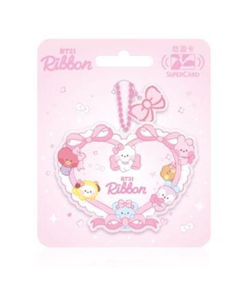 圖片 BT21 壓克力SuperCard造型悠遊卡-Ribbon