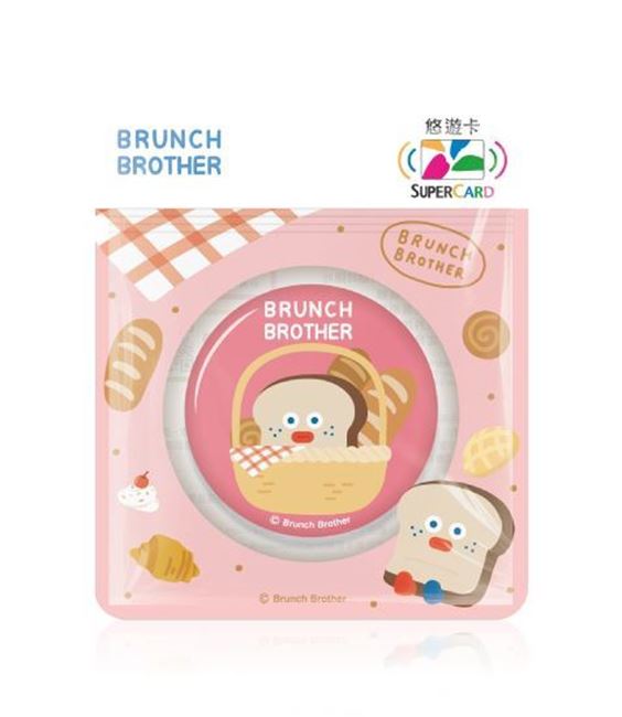 圖片 早午餐兄弟胸章造型Supercard悠遊卡-吐司兄弟