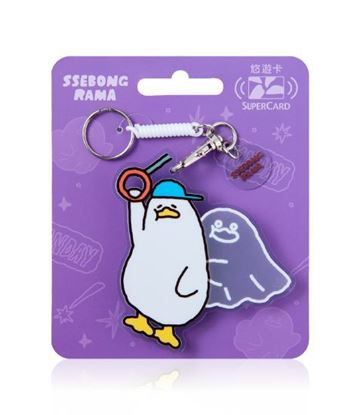 圖片 SSEBONGRAMA廢萌日常SUPERCARD造型悠遊卡-靈魂飄移鴨