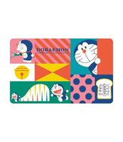 圖片 哆啦A夢 幾何Supercard悠遊卡-探頭看看