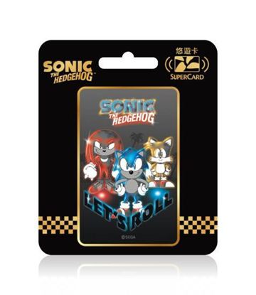 圖片 音速小子霓虹系列Supercard悠遊卡-LET'S ROLL