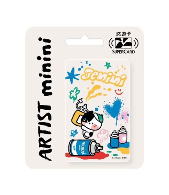 圖片 minini塗鴉大師SuperCard悠遊卡-jenini