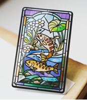圖片 老屋顏鑲嵌玻璃系列SUPERCARD悠遊卡-臺灣原生種 櫻花鉤吻鮭